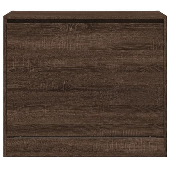 vidaXL Skohylla brun ek 80x42x69 cm konstruerat trä