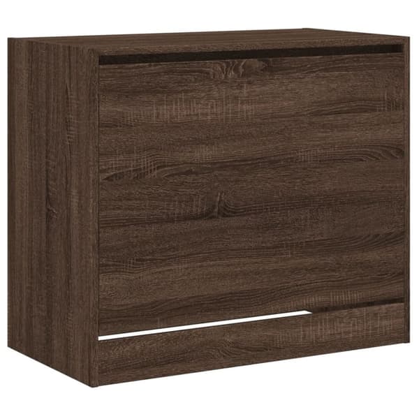 vidaXL skoreol 80x42x69 cm konstrueret træ brun egetræsfarve