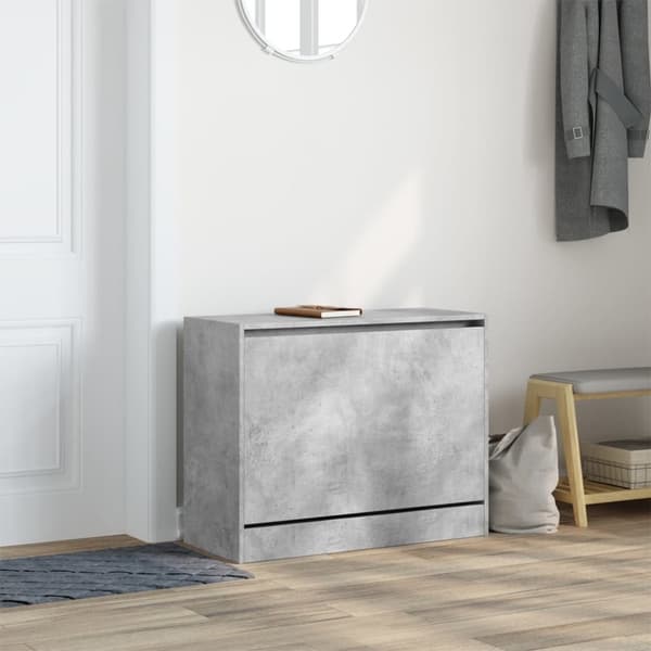 vidaXL skoreol 80x34x63 cm konstrueret træ betongrå