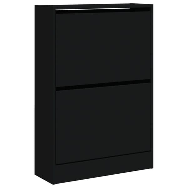 vidaXL skoreol 60x21x87,5 cm konstrueret træ sort