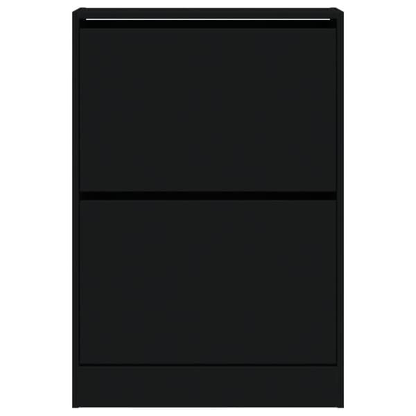 vidaXL skoreol 60x21x87,5 cm konstrueret træ sort