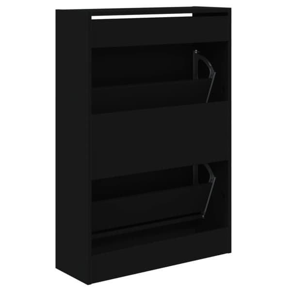 vidaXL skoreol 60x21x87,5 cm konstrueret træ sort