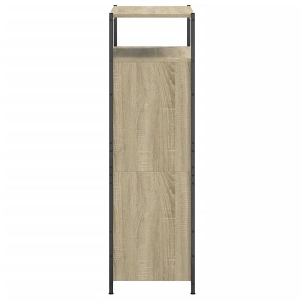 vidaXL Skoskap sonoma eik 60x34x112 cm konstruert tre