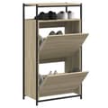 Miniatyrbilde 10 av 10: vidaXL Skoskap sonoma eik 60x34x112 cm konstruert tre