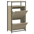 Miniatyrbilde 1 av 10: vidaXL Skoskap sonoma eik 60x34x112 cm konstruert tre