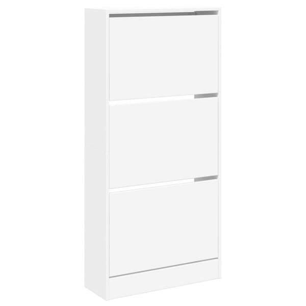 vidaXL skoreol 60x21x125,5 cm konstrueret træ hvid