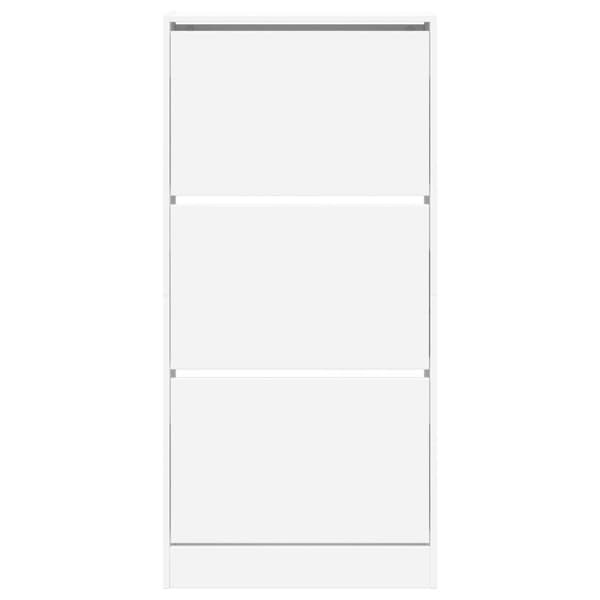 vidaXL skoreol 60x21x125,5 cm konstrueret træ hvid