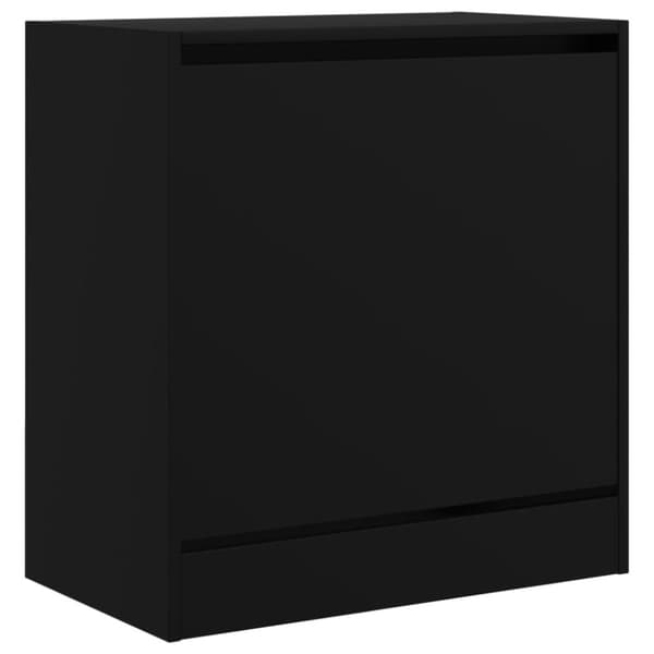 vidaXL Skoskap svart 60x34x63,5 cm konstruert tre