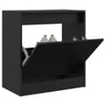 Miniatyrbilde 10 av 10: vidaXL Skoskap svart 60x34x63,5 cm konstruert tre
