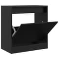 Miniatyrbilde 1 av 10: vidaXL Skoskap svart 60x34x63,5 cm konstruert tre