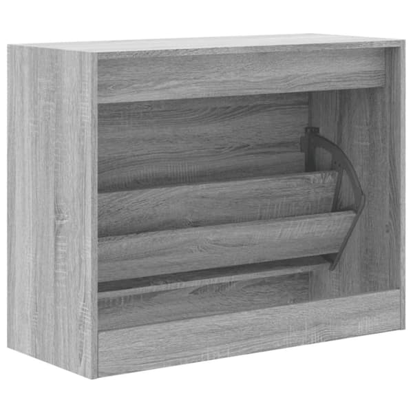 vidaXL skoreol 80x34x63 cm konstrueret træ grå sonoma-eg