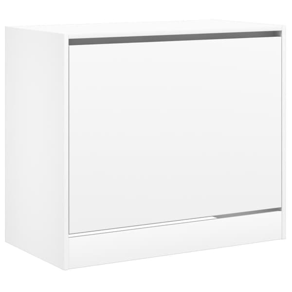 vidaXL Skoskap hvit 80x42x69 cm konstruert tre