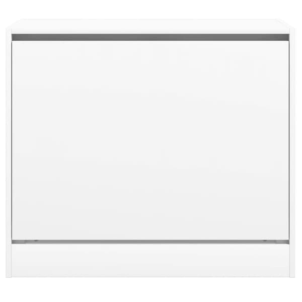 vidaXL Skoskap hvit 80x42x69 cm konstruert tre