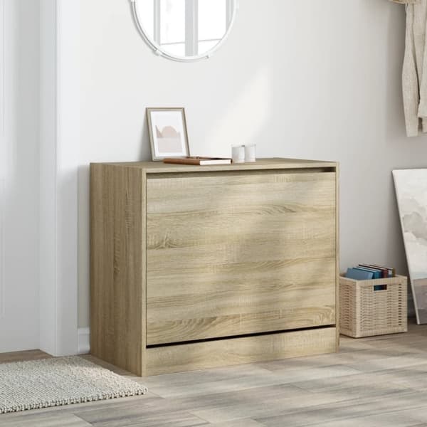 vidaXL skoreol 80x42x69 cm konstrueret træ sonoma-eg