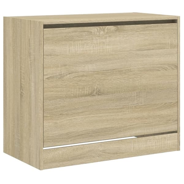vidaXL Skoskap sonoma eik 80x42x69 cm konstruert tre