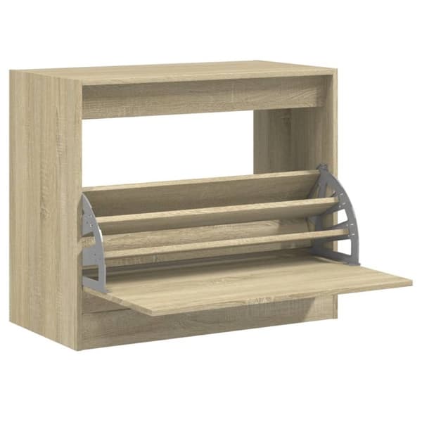 vidaXL Skoskap sonoma eik 80x42x69 cm konstruert tre
