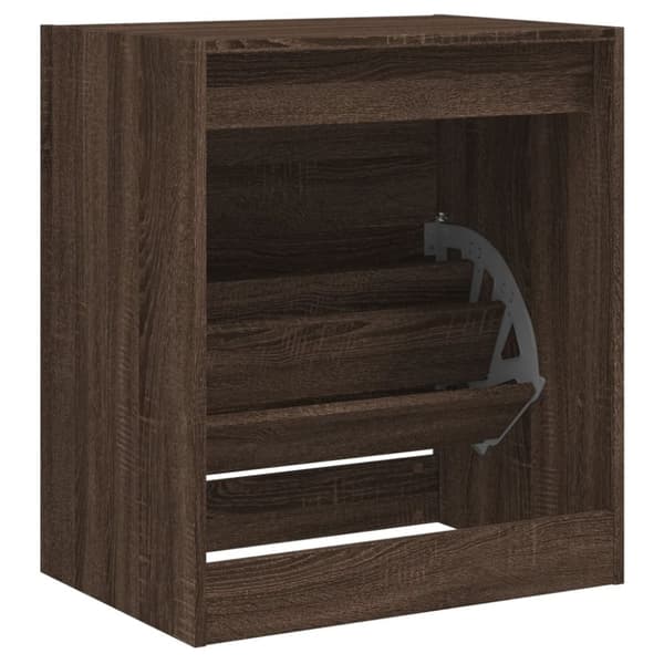 vidaXL skoreol 60x42x69 cm konstrueret træ brun egetræsfarve