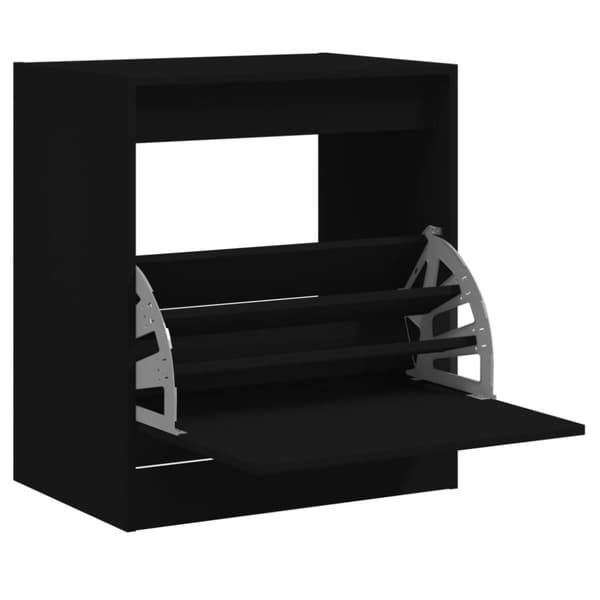 vidaXL skoreol 60x42x69 cm konstrueret træ sort