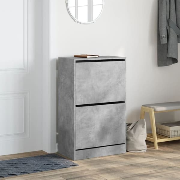 vidaXL skoreol 60x34x96,5 cm konstrueret træ betongrå
