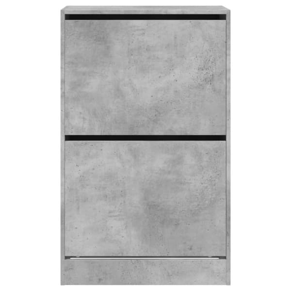 vidaXL Skoskap betonggrå 60x34x96,5 cm konstruert tre