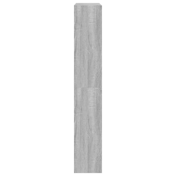 vidaXL Skohylla grå sonoma 80x21x125,5 cm konstruerat trä