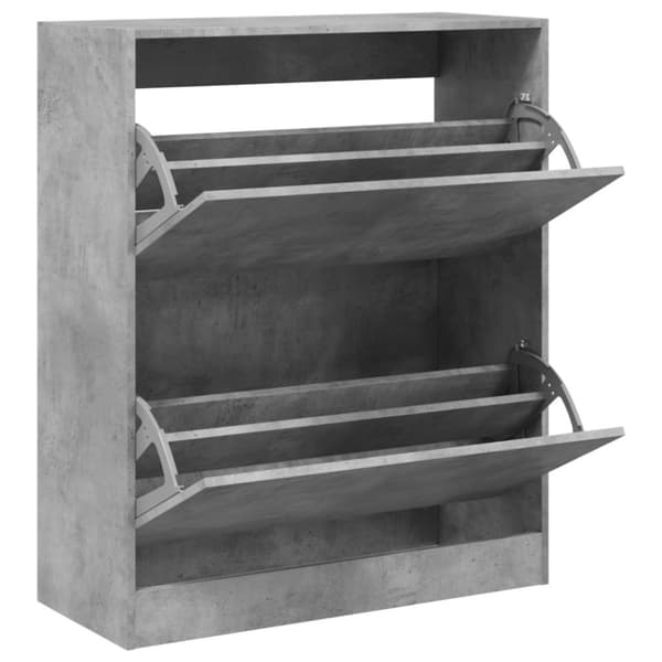 vidaXL skoreol 80x34x96,5 cm konstrueret træ betongrå
