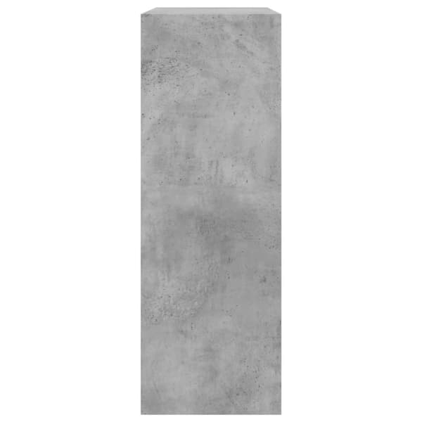 vidaXL Skohylla betonggrå 80x34x96,5 cm konstruerat trä