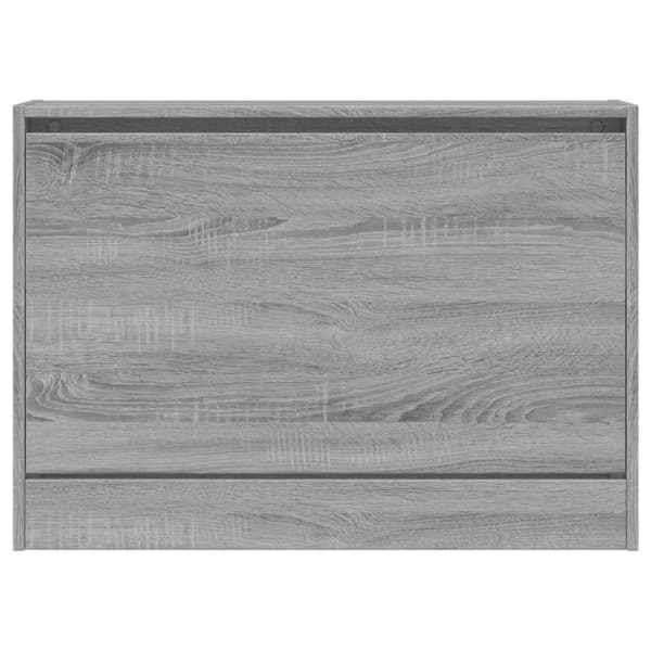 vidaXL skoskab 80x21x57 cm konstrueret træ grå sonoma-eg
