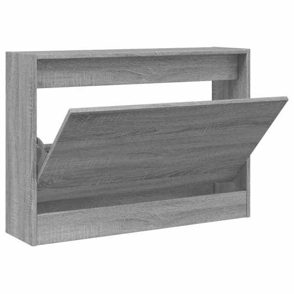 vidaXL skoskab 80x21x57 cm konstrueret træ grå sonoma-eg