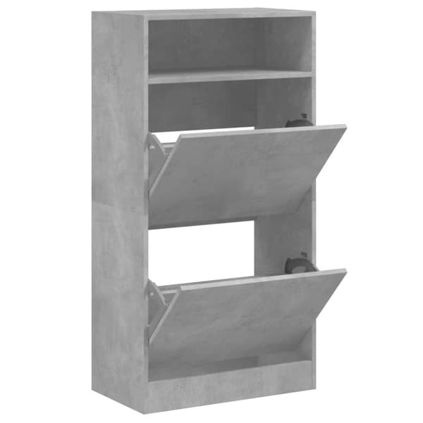 vidaXL skoreol 60x34x116 cm konstrueret træ betongrå