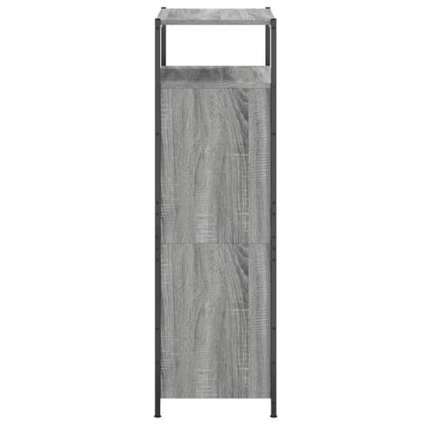 vidaXL Skoskåp grå sonoma 60x34x112 cm konstruerat trä