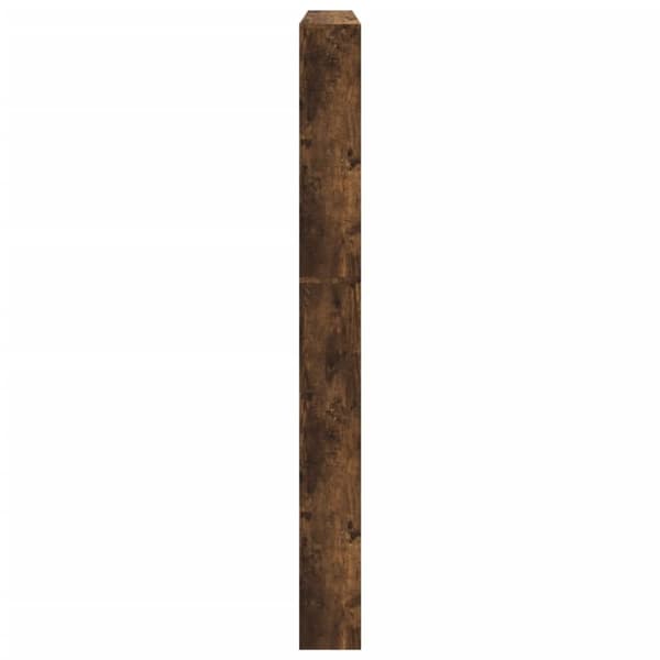 vidaXL skoskab med spejl og 5 hylder 63x17x169,5 cm røget egetræsfarve