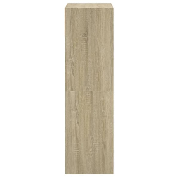 vidaXL Skoskap sonoma eik 60x34x116 cm konstruert tre
