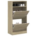 Miniatyrbilde 10 av 10: vidaXL Skoskap sonoma eik 60x34x116 cm konstruert tre