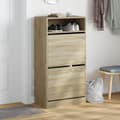 Miniatyrbilde 2 av 10: vidaXL Skoskap sonoma eik 60x34x116 cm konstruert tre