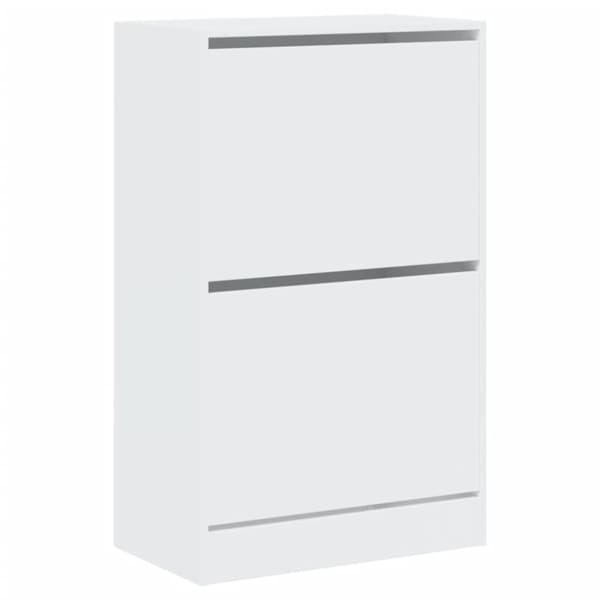 vidaXL Skoskap hvit 60x34x96,5 cm konstruert tre