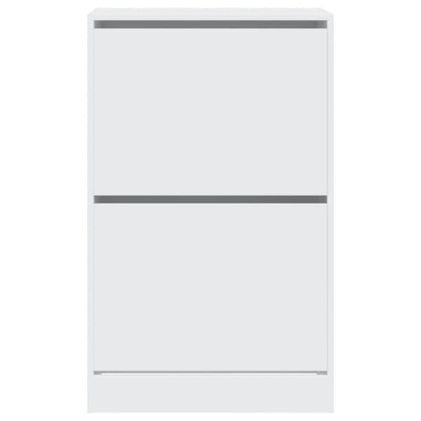 vidaXL Skoskap hvit 60x34x96,5 cm konstruert tre