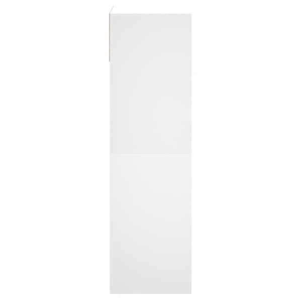 vidaXL Skohylle hvit 60x34x116 cm konstruert tre