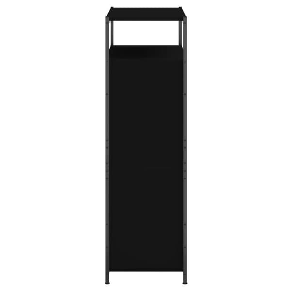 vidaXL Skoskap svart 75x34x112 cm konstruert tre