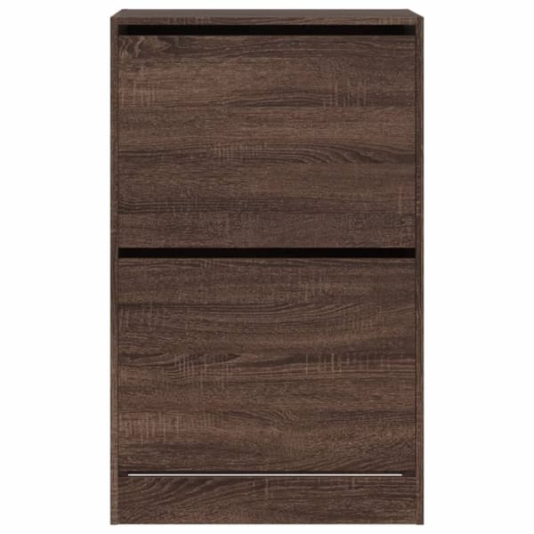 vidaXL Kenkäkaappi ruskea tammi 60x34x96,5 cm tekninen puu