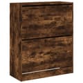 Pikkukuva 3 / 10: vidaXL Kenkäkaappi savutammi 80x34x96,5 cm tekninen puu