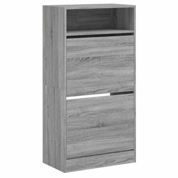 vidaXL skoreol 60x34x116 cm konstrueret træ grå sonoma-eg