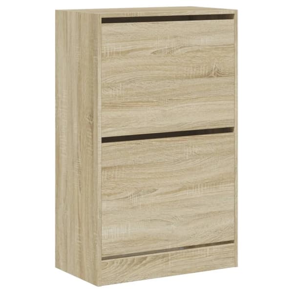 vidaXL Skoskap sonoma eik 60x34x96,5 cm konstruert tre