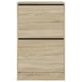 Miniatyrbilde 4 av 10: vidaXL Skoskap sonoma eik 60x34x96,5 cm konstruert tre