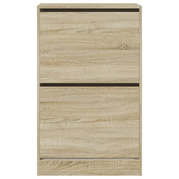 vidaXL Skoskap sonoma eik 60x34x96,5 cm konstruert tre