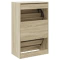 Miniatyrbilde 6 av 10: vidaXL Skoskap sonoma eik 60x34x96,5 cm konstruert tre