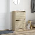 Miniatyrbilde 2 av 10: vidaXL Skoskap sonoma eik 60x34x96,5 cm konstruert tre