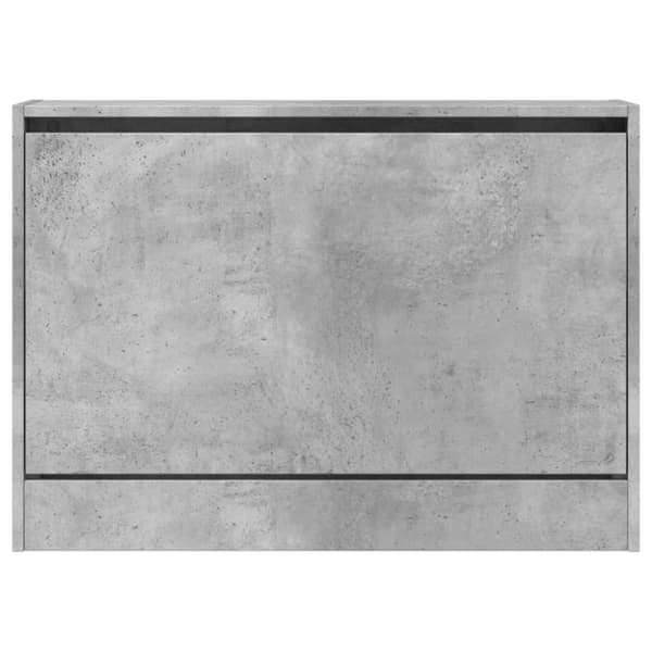 vidaXL Skohylla betonggrå 80x21x57 cm konstruerat trä