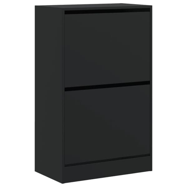 vidaXL Skoskap svart 60x34x96,5 cm konstruert tre