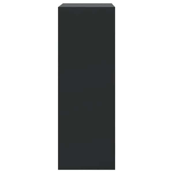 vidaXL Skoskap svart 60x34x96,5 cm konstruert tre